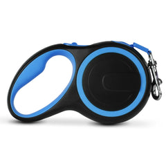 QUICDEER Retractable Dog Leash Retractable Dog Leash for Small Dogs with Durable Webbing 44lbs Capacity ABS Material 360° Tangle-Free 16ft Length Blue