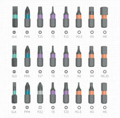24-in-1 Ratchet Screwdriver Set with Handle